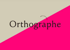 Orthographe : WEB DESIGN