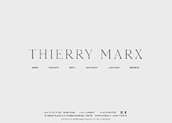 THIERRY MARX : WEB DESIGN