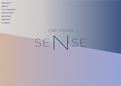 CMF TOKYO - SENSE : WEB DESIGN